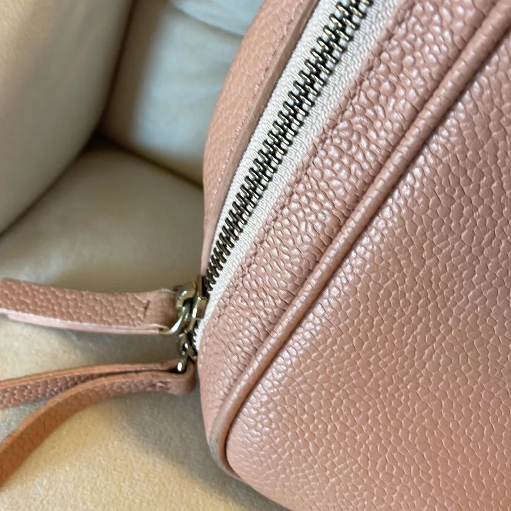 Vittoria Napoli crossbody / handbag Med lots space genuine leather peach rose